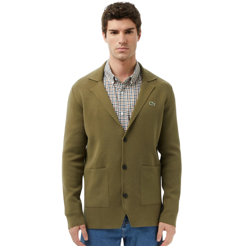 Lacoste Erkek Classic Fit V Yaka Triko Hırka