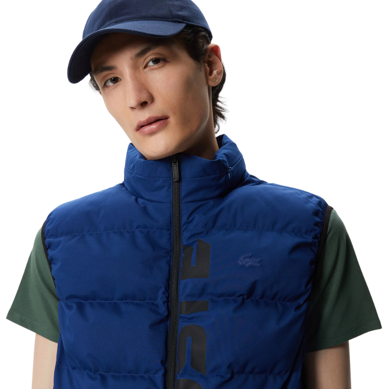 Lacoste Erkek Kapitone Koyu Mavi Yelek BH2407.07M