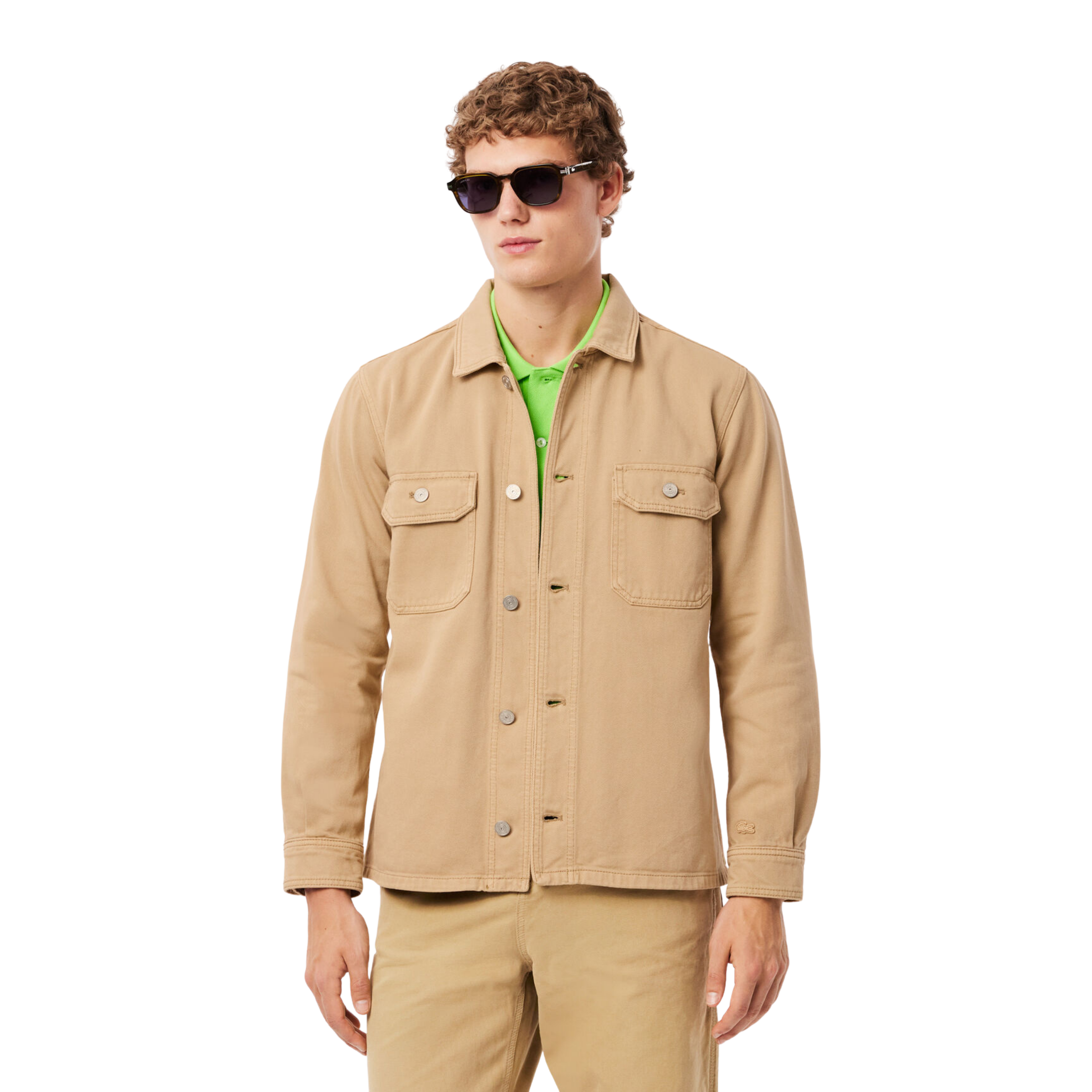 Lacoste Erkek Oversized Fit Bej Ceket CH3468-00-I8V