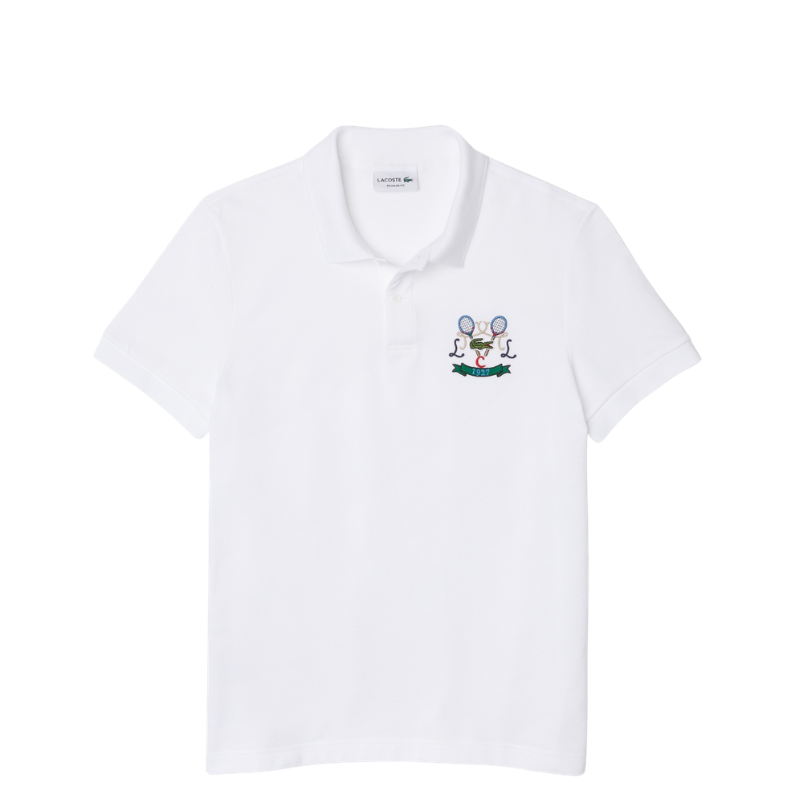 Lacoste Erkek Regular Fit Baskılı Beyaz Polo Tshırt PH2097.001