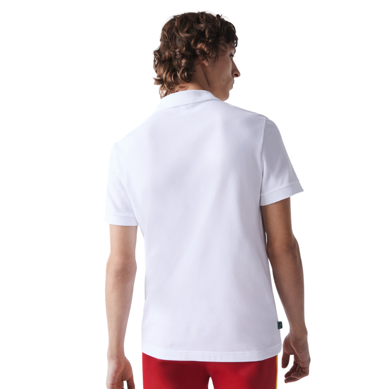 Lacoste Erkek Regular Fit Baskılı Beyaz Polo Tshırt PH2097.001