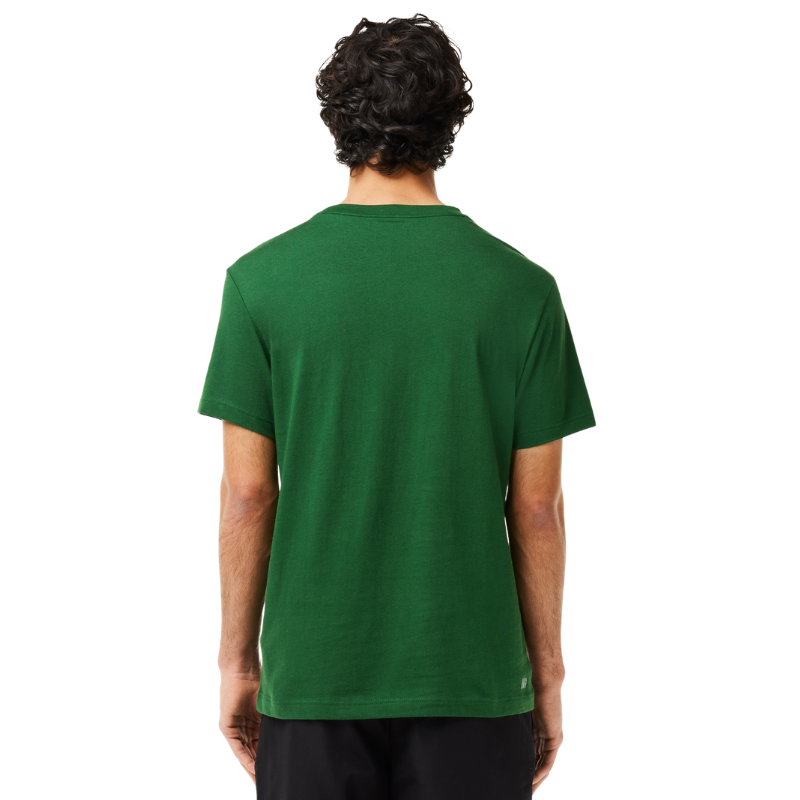 Lacoste Erkek Regular Fit Bisiklet Yaka Baskılı Yeşil T-Shirt TH8937.291