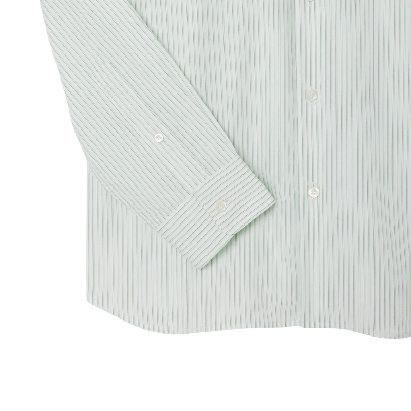 Lacoste Erkek Regular Fit Çizgili Açık Yeşil Gömlek CH9087.CIY