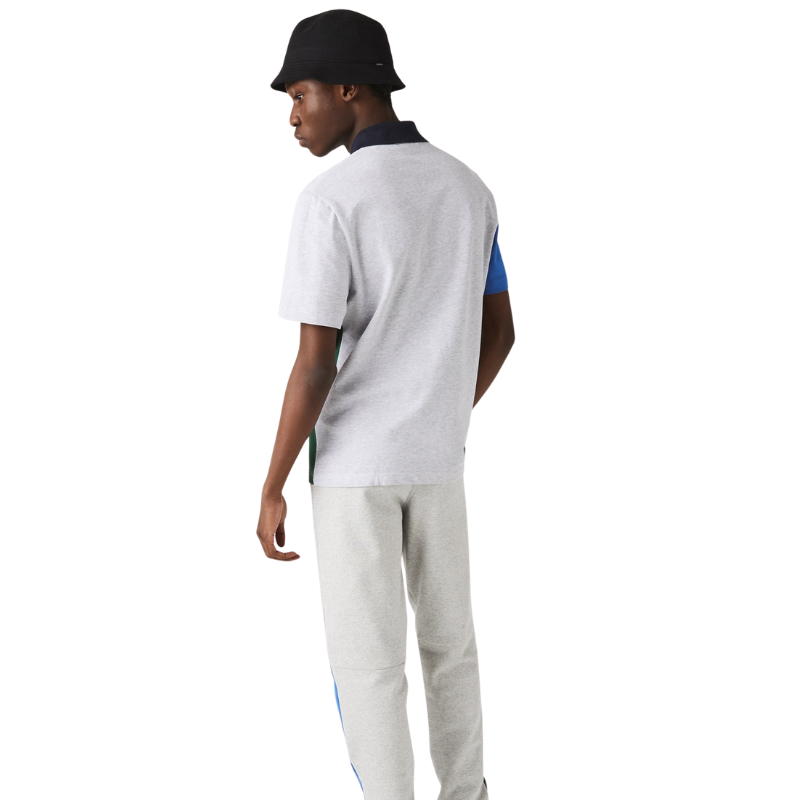 Lacoste Erkek Regular Fit Renk Bloklu Gri Polo Tshırt PH7223.BQ2