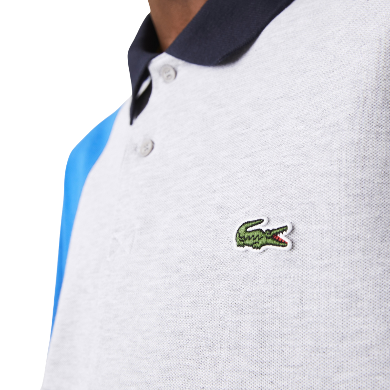 Lacoste Erkek Regular Fit Renk Bloklu Gri Polo Tshırt PH7223.BQ2