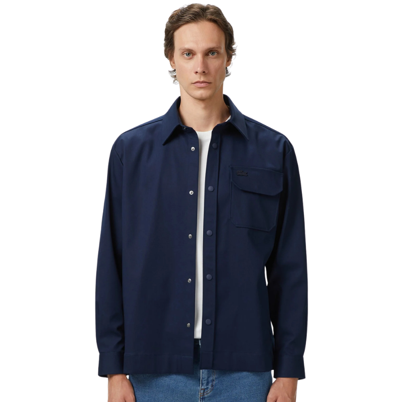 Lacoste Erkek Relaxed Fit Lacivert Gömlek