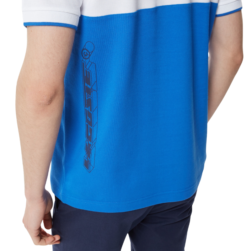 Lacoste Erkek Relaxed Fit Renk Bloklu Mavi Polo Tshırt PH0321.21M