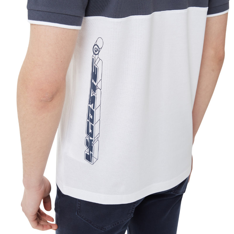 Lacoste Erkek Relaxed Fit Renk Bloklu Lacivert Polo Tshırt PH0321.21L
