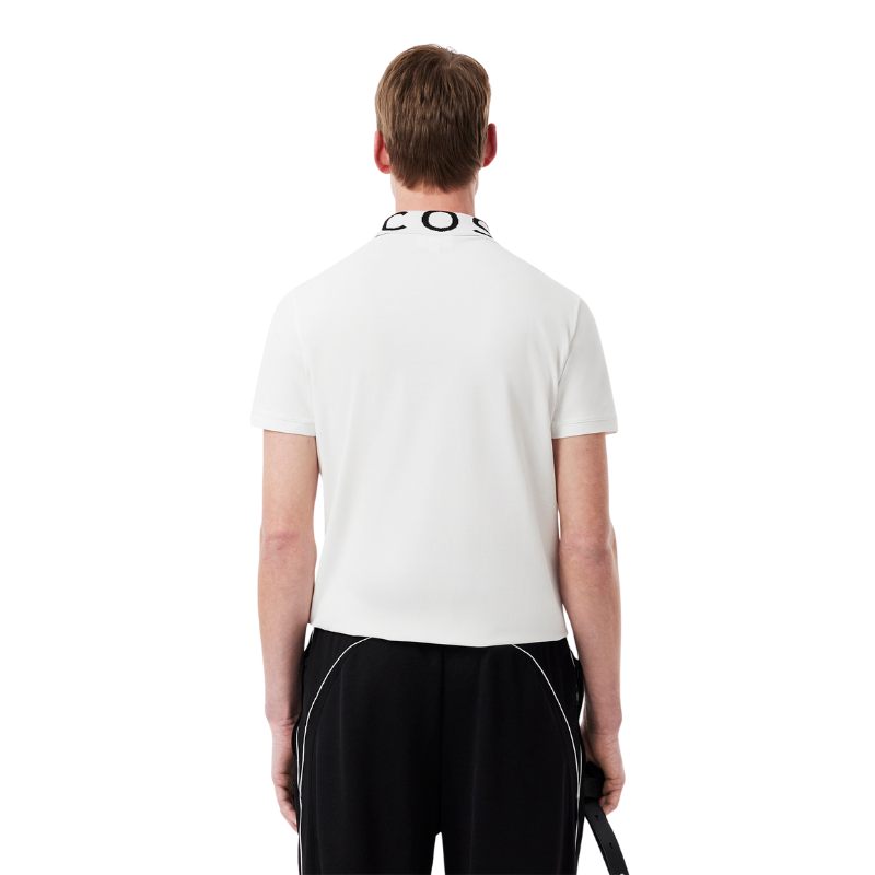 Lacoste Erkek Slim Fit Baskılı Beyaz Polo Tshırt