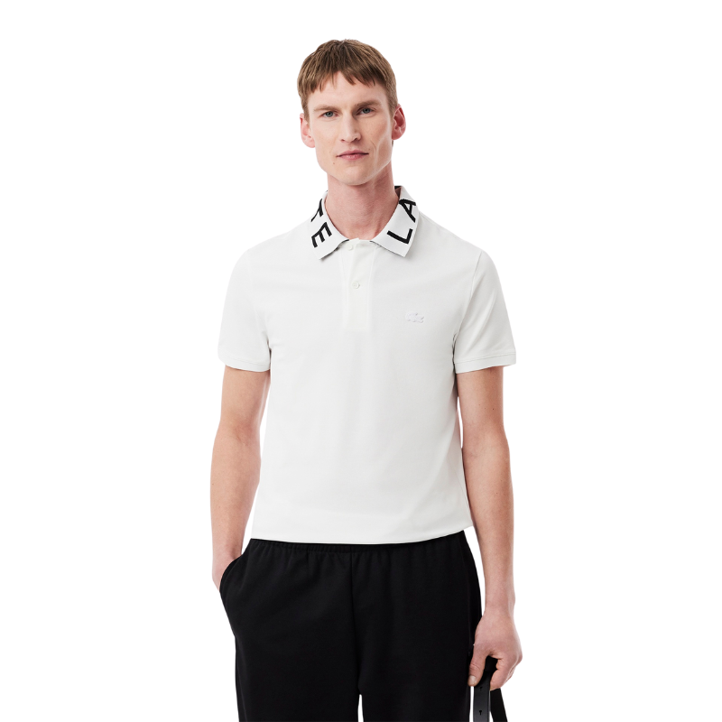 Lacoste Erkek Slim Fit Baskılı Beyaz Polo Tshırt