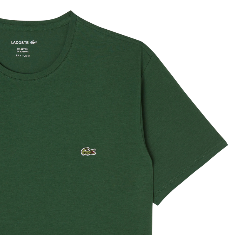 Lacoste Erkek Slim Fit Bisiklet Yaka Koyu Yeşil T-Shirt TH0998.132