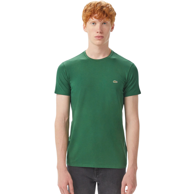 Lacoste Erkek Slim Fit Bisiklet Yaka Koyu Yeşil T-Shirt TH0998.132