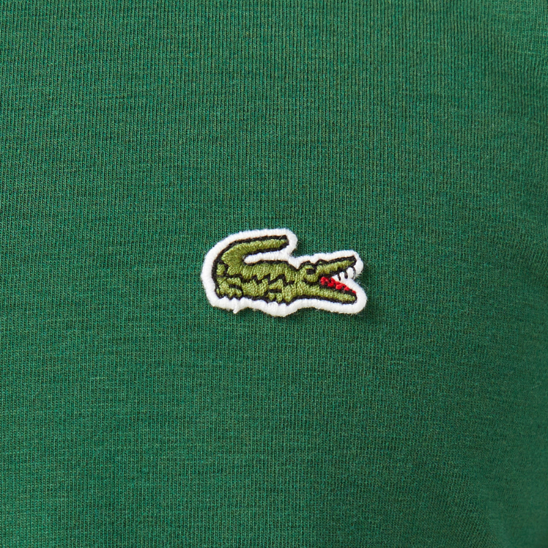 Lacoste Erkek Slim Fit Bisiklet Yaka Koyu Yeşil T-Shirt TH0998.132