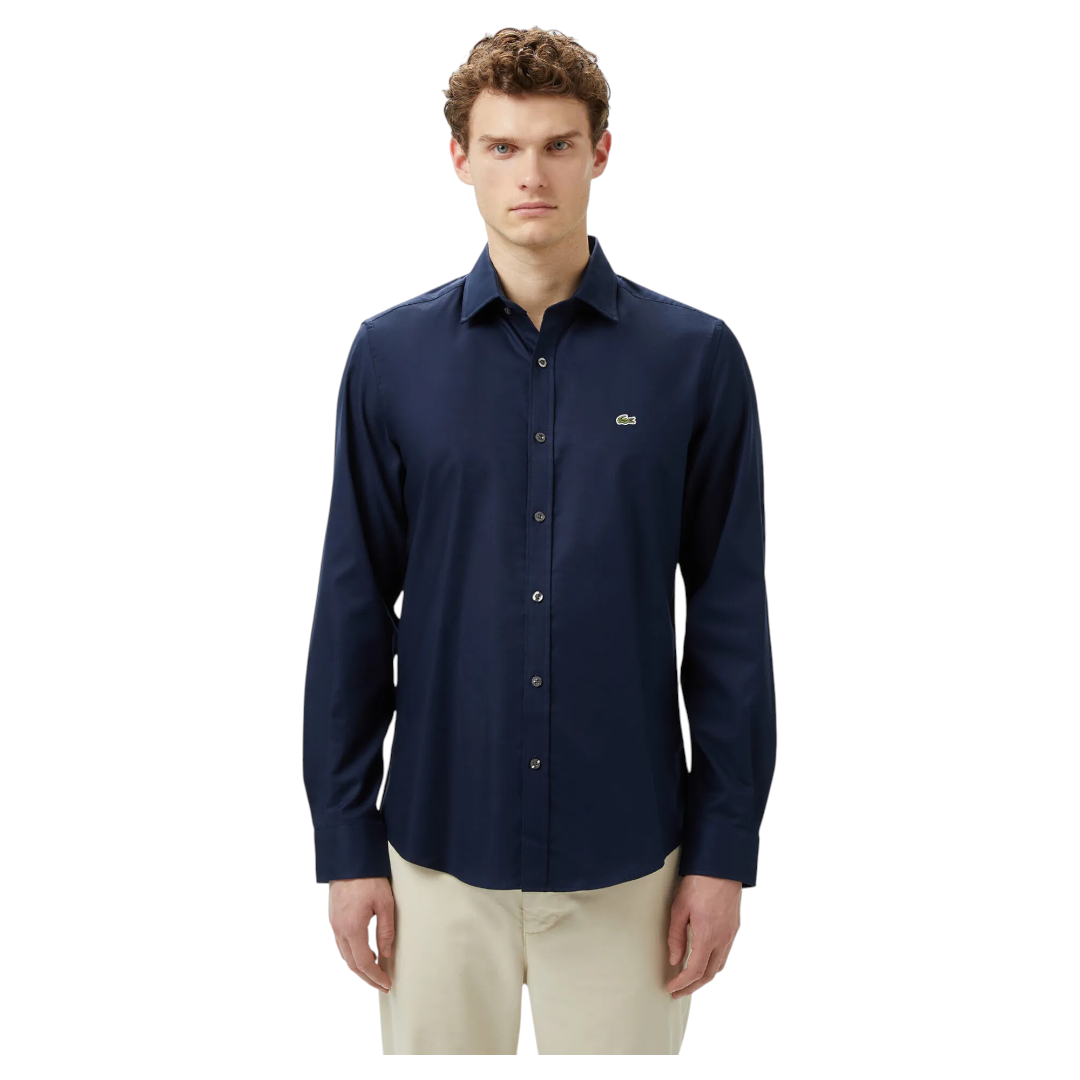 Lacoste Erkek Slim Fit Lacivert Gömlek CH0339.39L