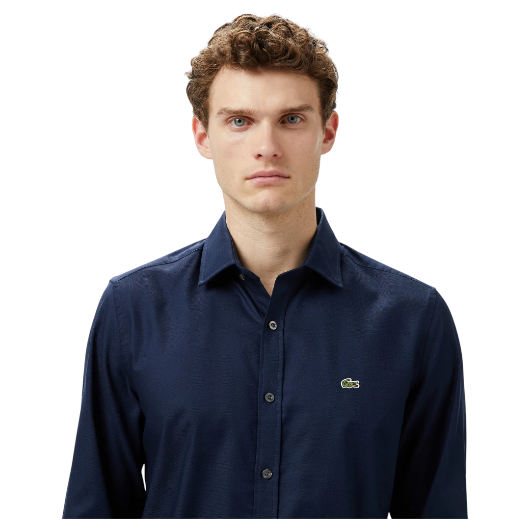 Lacoste Erkek Slim Fit Lacivert Gömlek CH0339.39L