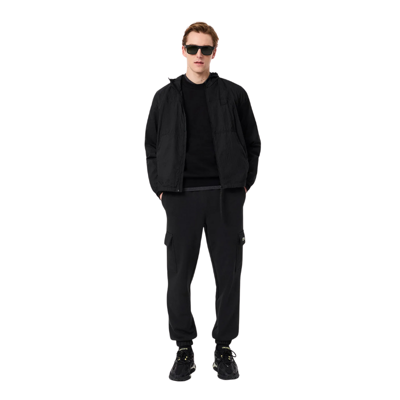 Lacoste Fleece Cargo Erkek Siyah Eşofman Altı XH9710.031