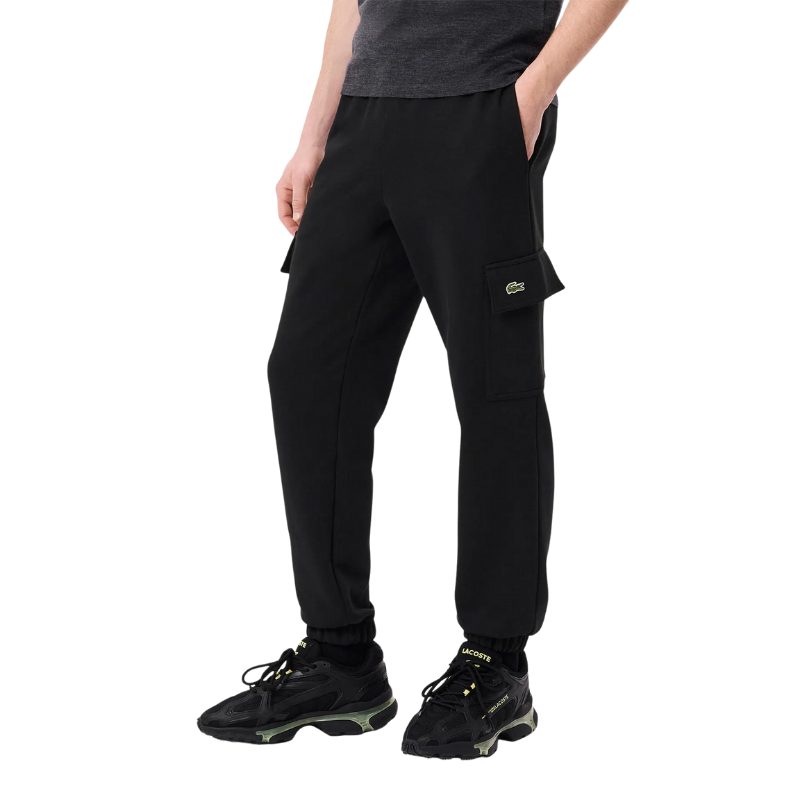 Lacoste Fleece Cargo Erkek Siyah Eşofman Altı XH9710.031