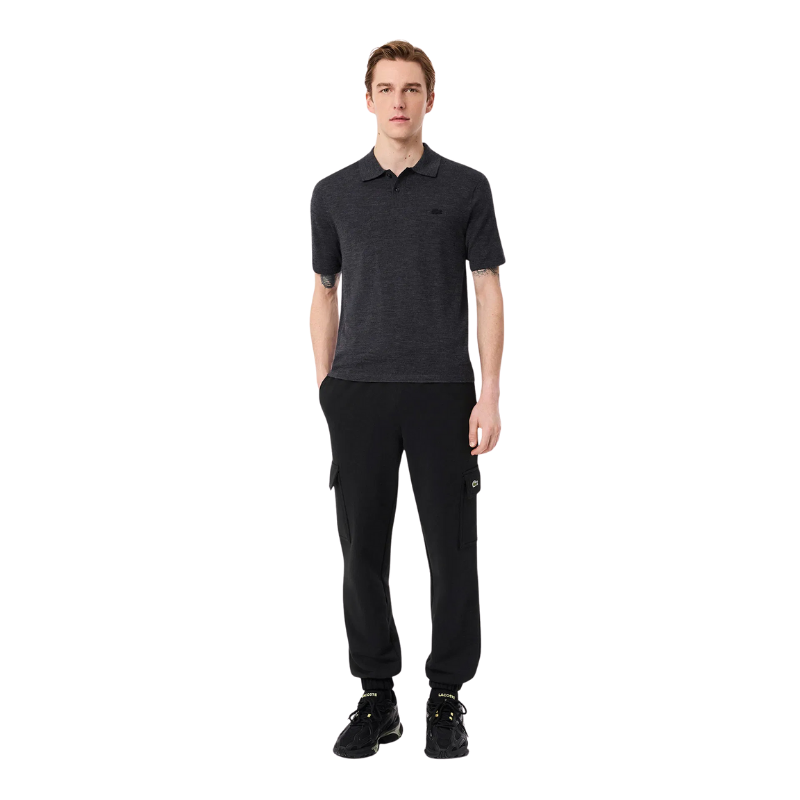Lacoste Fleece Cargo Erkek Siyah Eşofman Altı XH9710.031