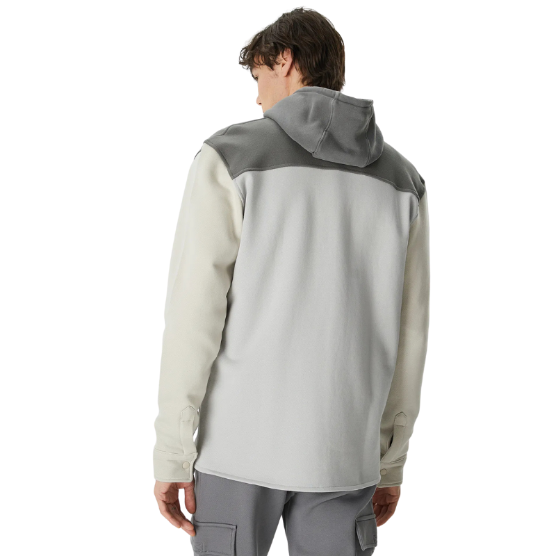Lacoste House of SuperStep X Lacoste Erkek Gri/Bej Gömlek 