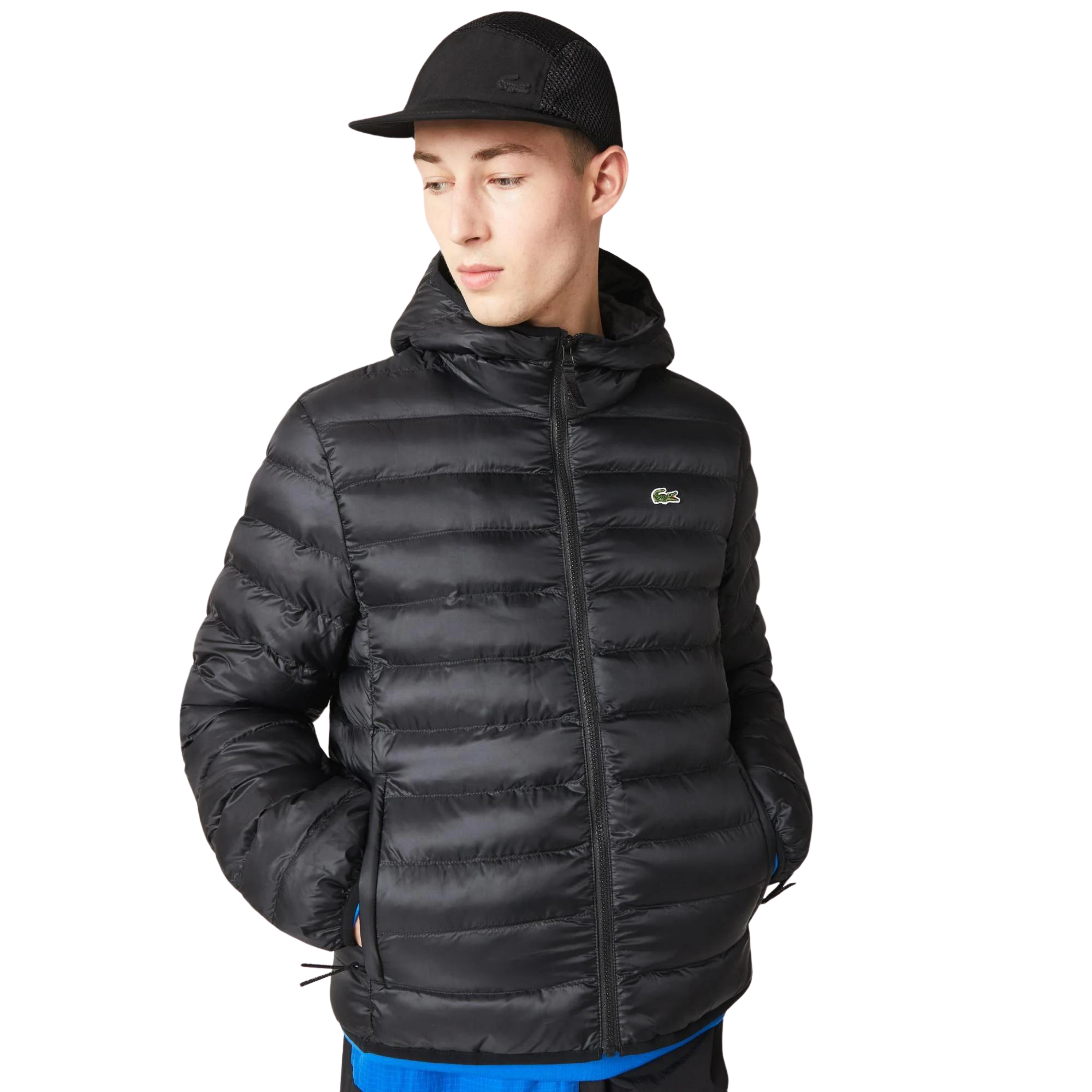 Lacoste Kapüşonlu Kapitone Erkek Siyah MontBH0539.031