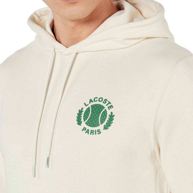 Lacoste Krem Kapüşonlu Erkek Sweat 