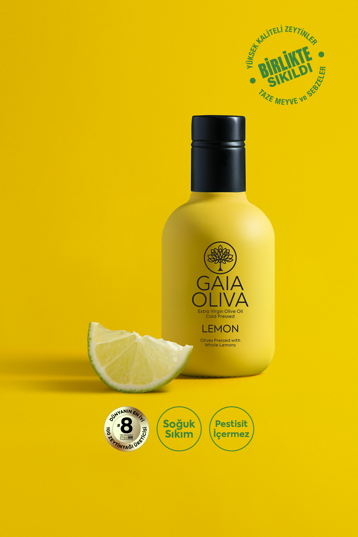 Limon Çeşnili 250 ml Natürel Sızma Zeytinyağı