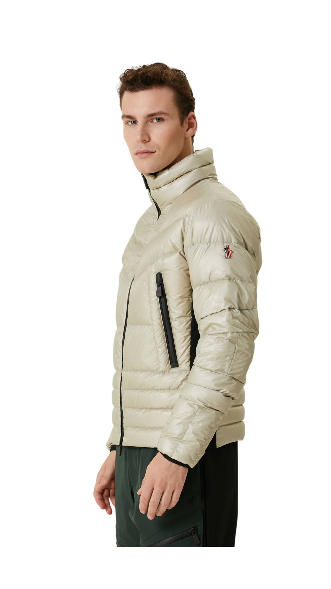 Moncler Grenoble Canmore Açık Gri Şişme Mont 1258363