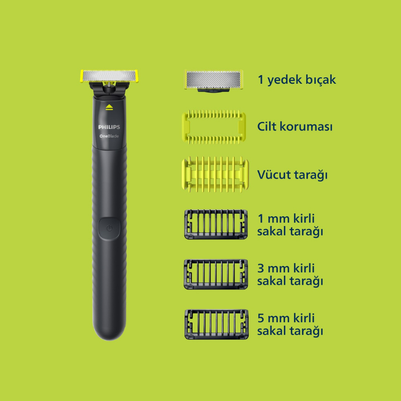 Philips One Blade Tıraş Makinesi Vücut ve Yüz QP1624/10