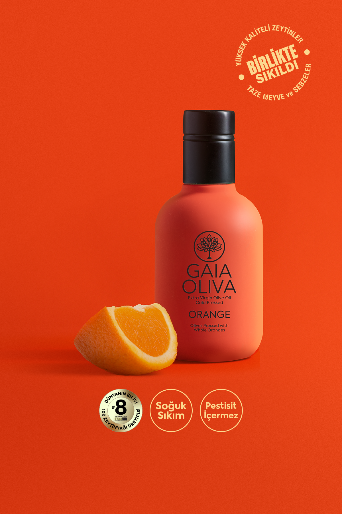 Portakal Çeşnili 250 ml Natürel Sızma Zeytinyağı