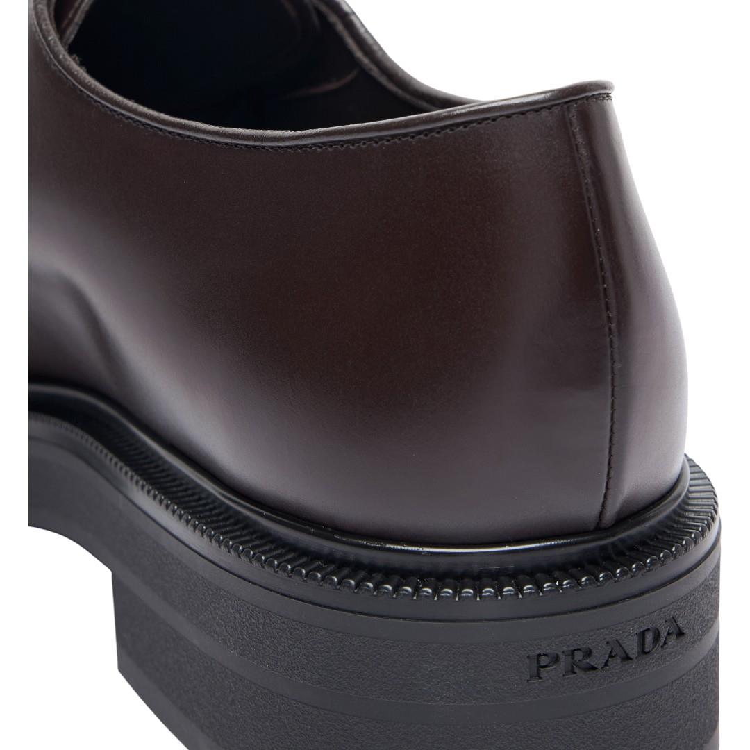 Prada Derby Erkek Deri Klasik Ayakkabı 2EE404 ZJY F0192