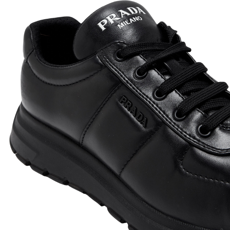 Prada Prax 01 Siyah Deri Erkek Günlük Ayakkabı