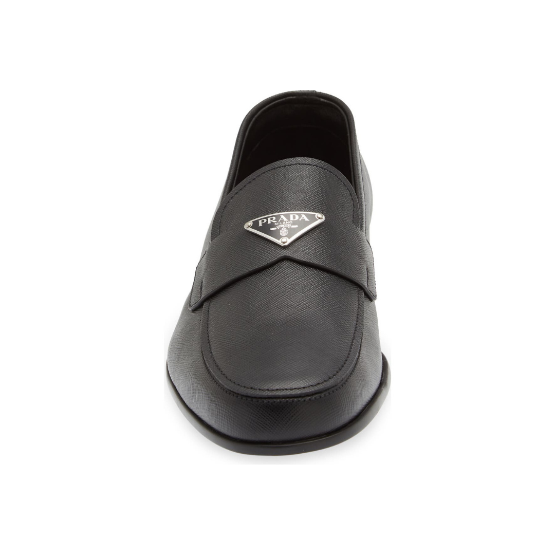 Prada Saffıano Siyah Deri Erkek Ayakkabı 20110454075
