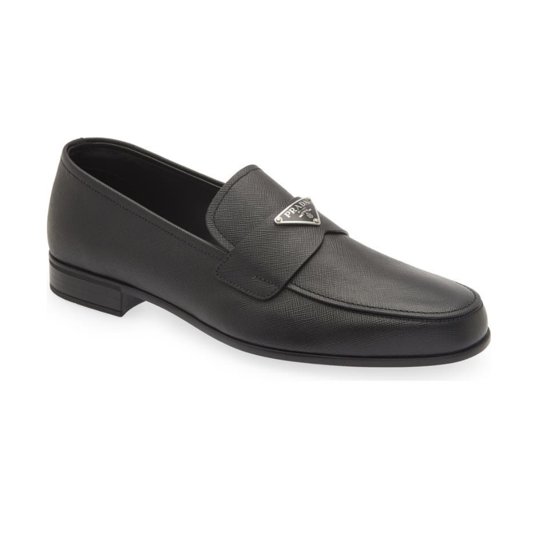 Prada Saffıano Siyah Deri Erkek Ayakkabı 20110454075