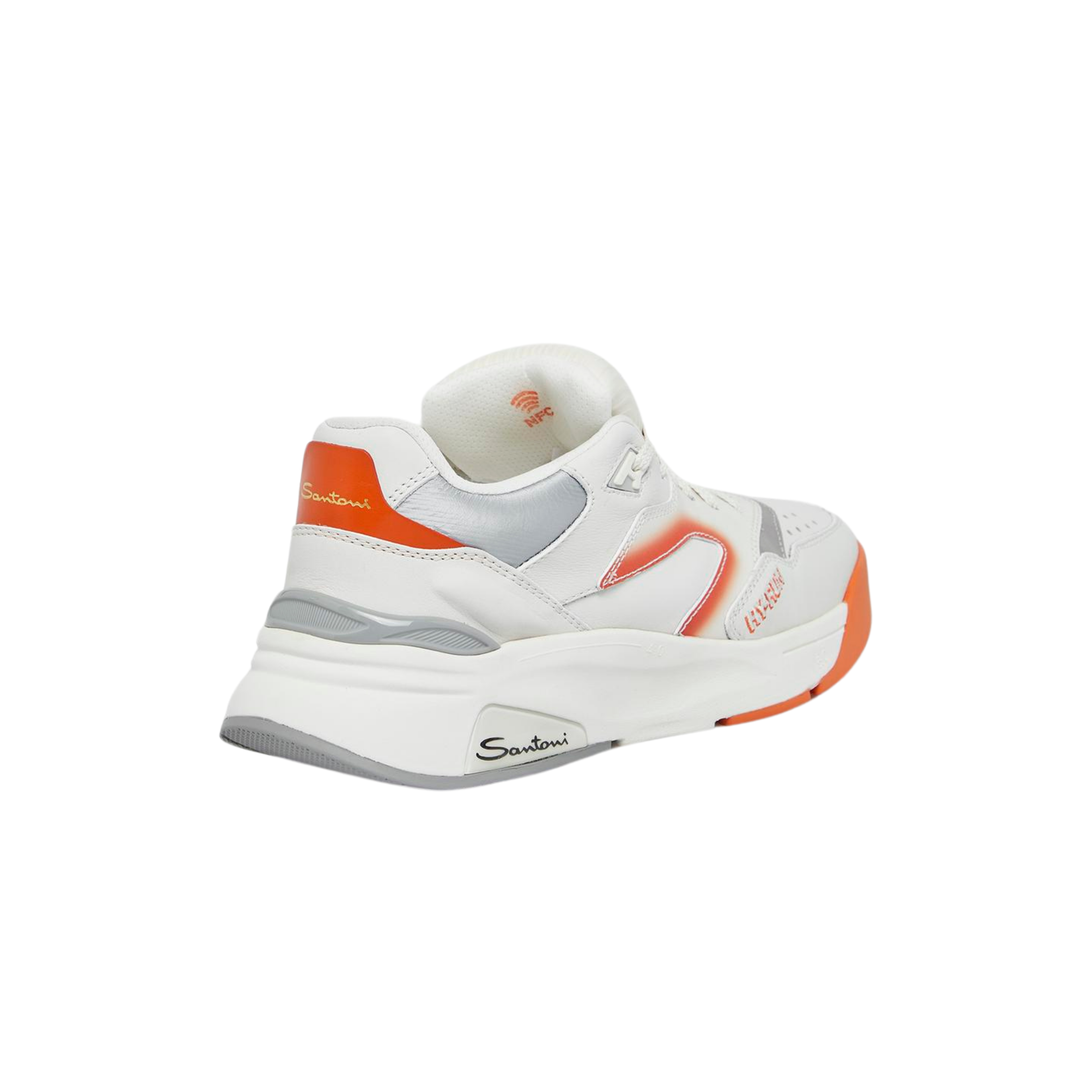 Santoni Beyaz Deri Erkek Spor Ayakkabı  MBHR21934
