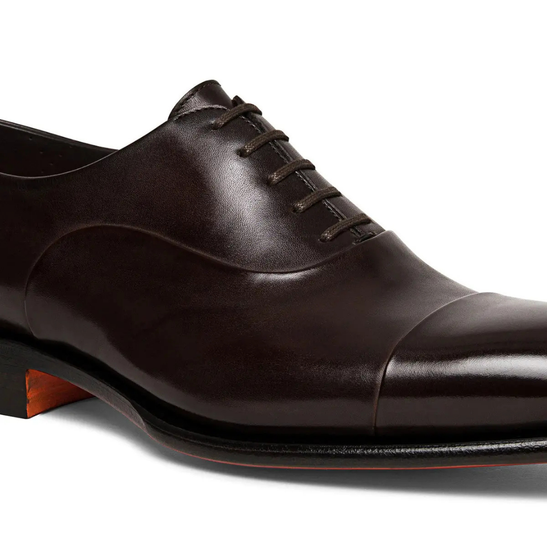 Santoni Kahverengi Erkek Deri Klasik Ayakkabı MCCR12621 DT50