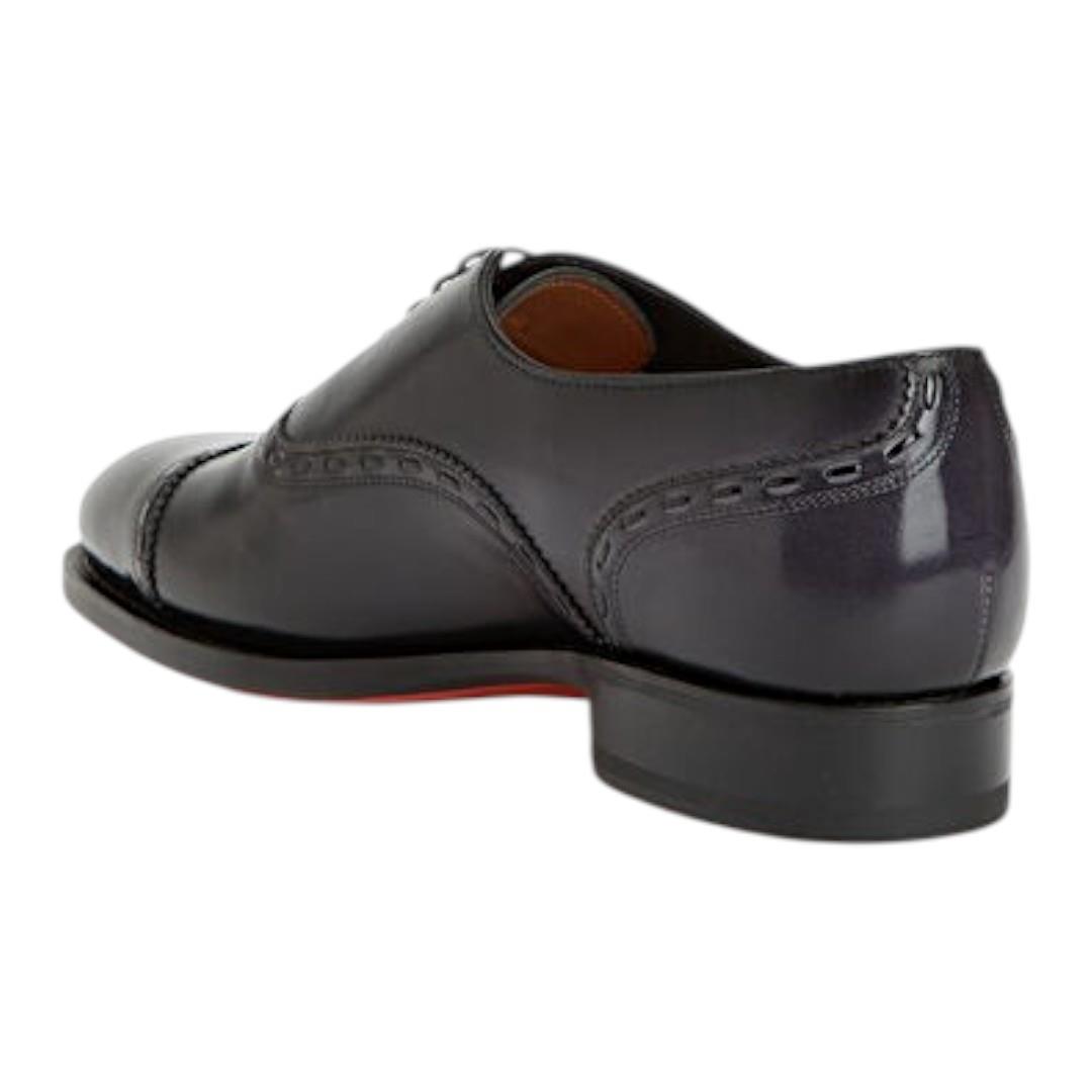 Santoni Siyah Deri Erkek Klasik Ayakkabı MCAG1888550