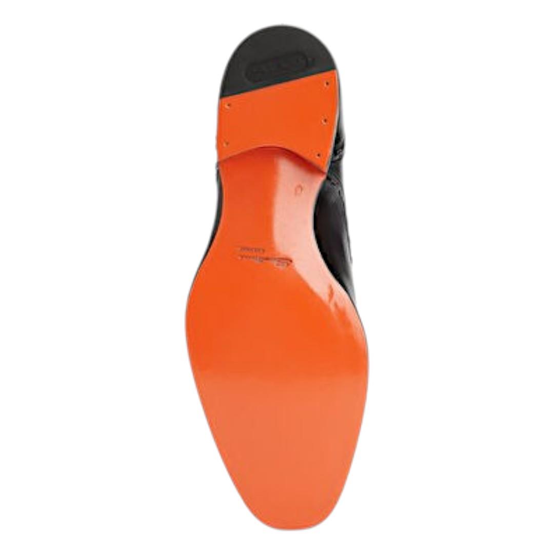Santoni Siyah Deri Erkek Klasik Ayakkabı MCAG1888550