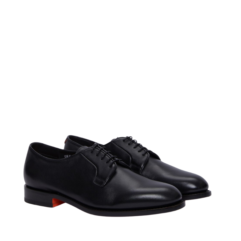 Santoni Siyah Erkek Deri Klasik Ayakkabı MCCO19046PD7SGFRN01