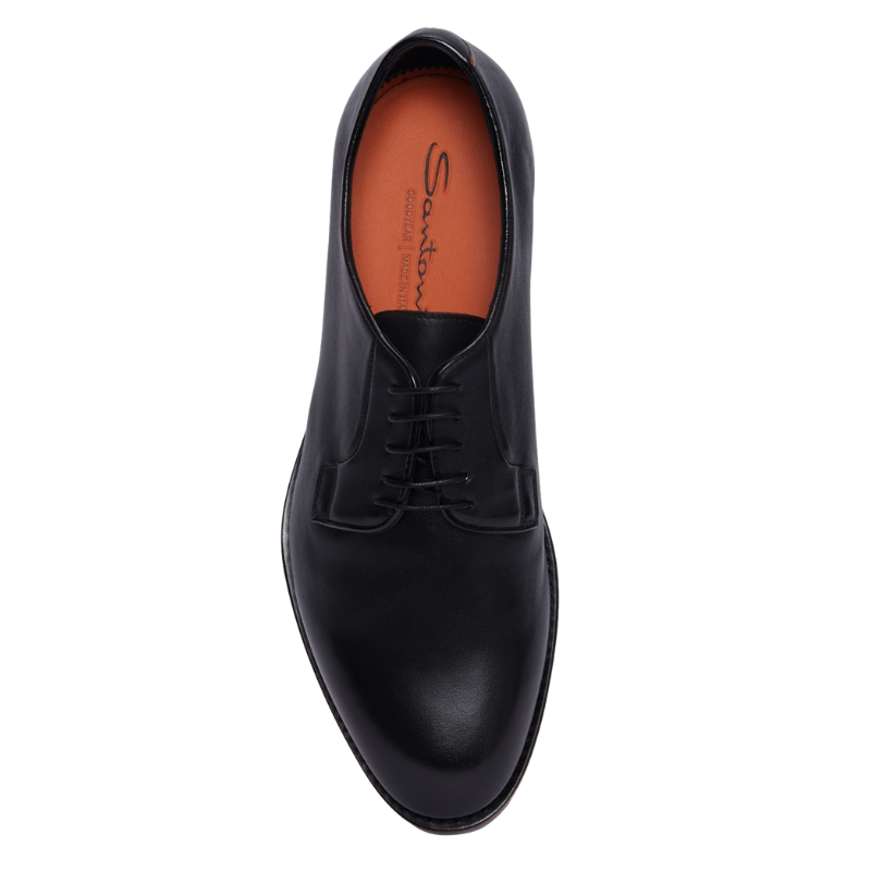 Santoni Siyah Erkek Deri Klasik Ayakkabı MCCO19046PD7SGFRN01