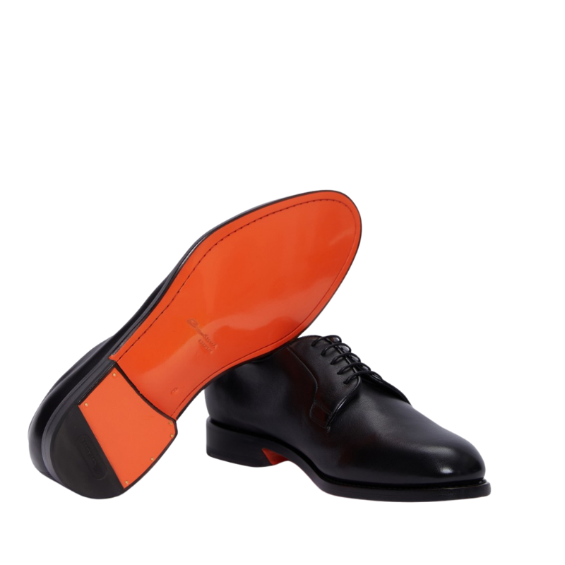 Santoni Siyah Erkek Deri Klasik Ayakkabı MCCO19046PD7SGFRN01