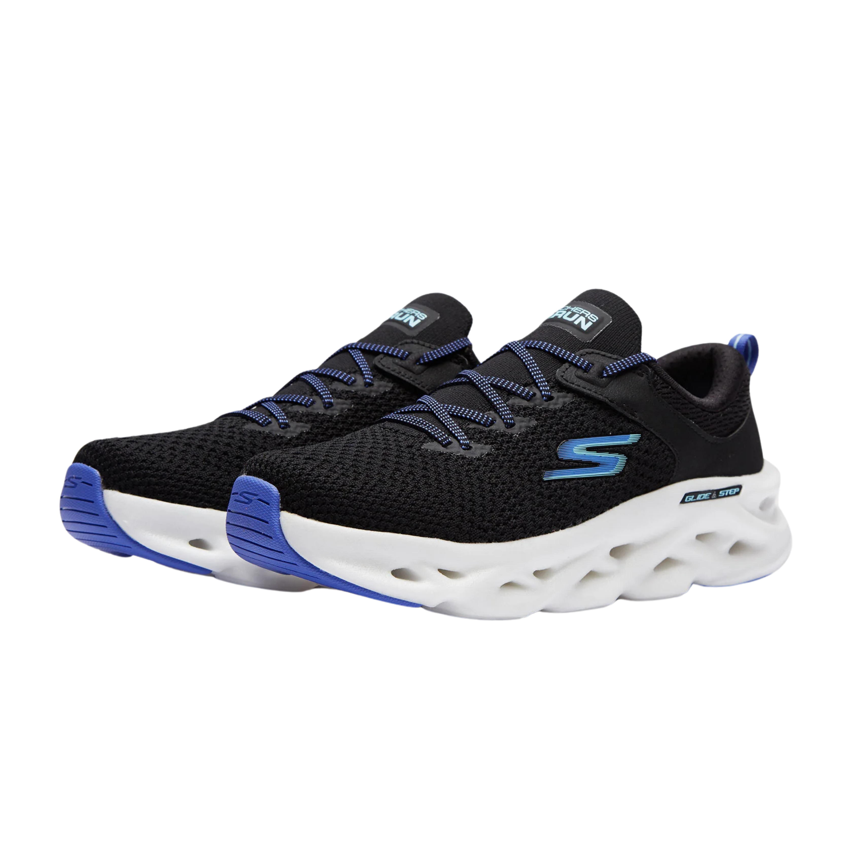 Skechers Go Run Swirl Tech - Dash Charge Kadın Spor Ayakkabı 128793 BLK