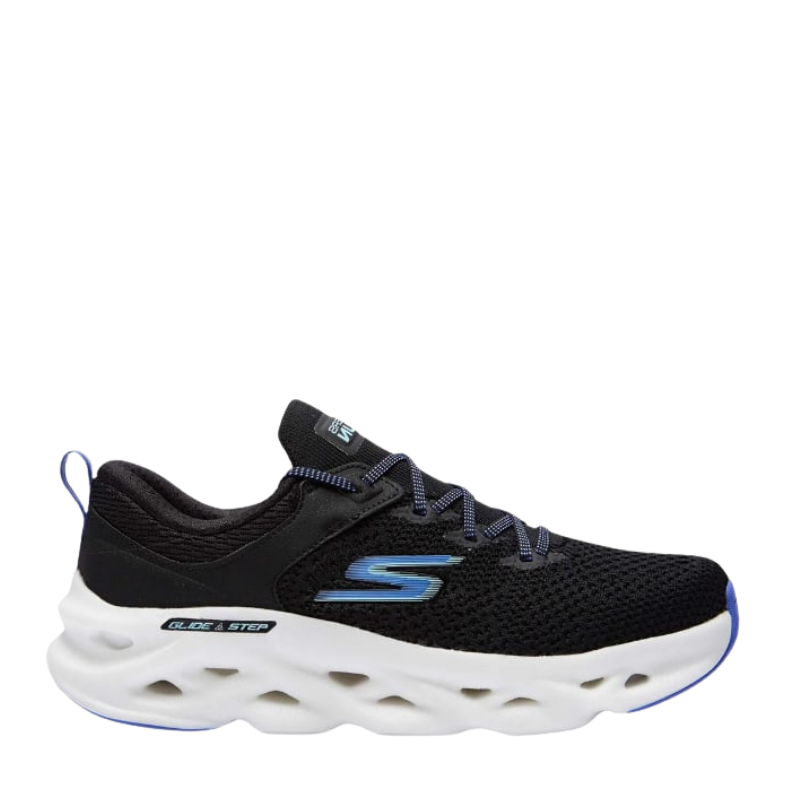 Skechers Go Run Swirl Tech - Dash Charge Kadın Spor Ayakkabı 128793 BLK