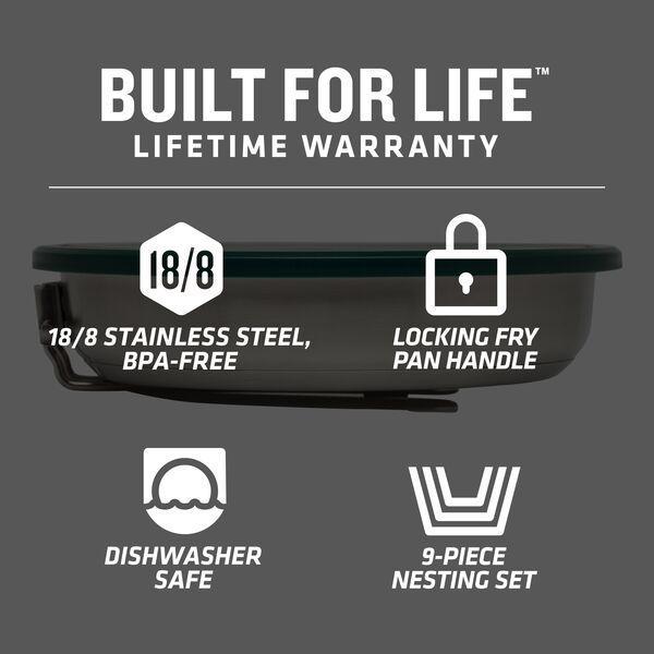 Stanley Adventure Çelik Kızartma Tava Seti (9 Parça) 0.94 Lt 10-02658-013