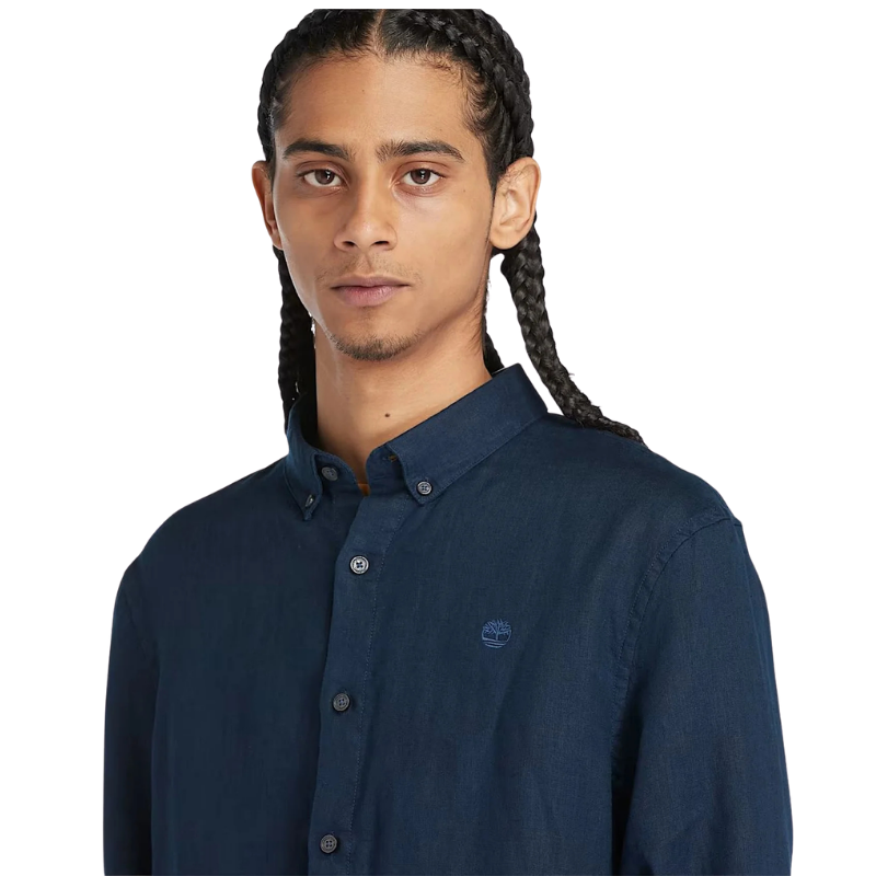 Timberland Mill Brook Erkek Koyu Mavi Keten Gömlek