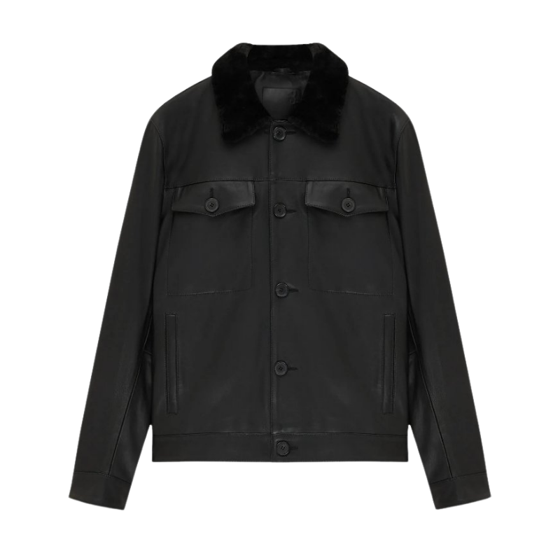 Zero Zero Siyah Erkek Deri Mont ZR24MFW06050