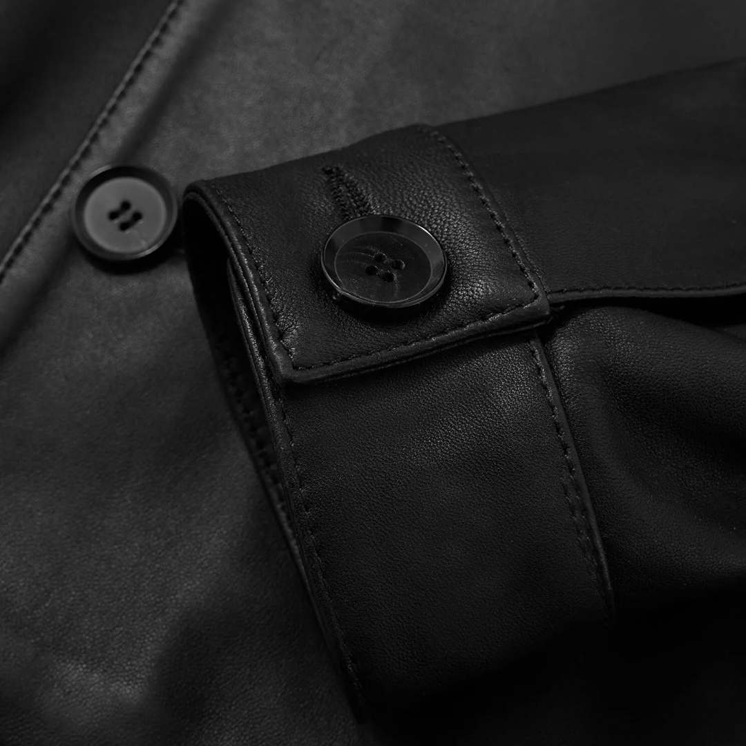 Zero Zero Siyah Erkek Deri Mont ZR24MFW06050