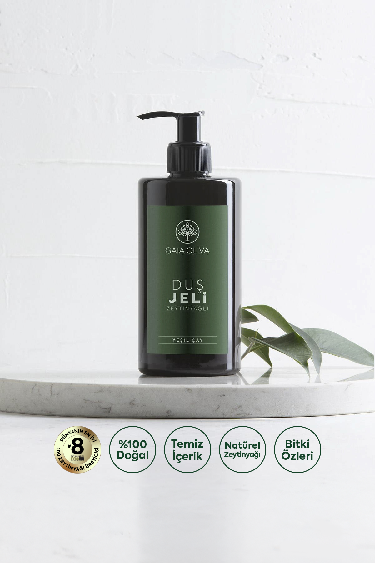 Zeytinyağlı Yeşil Çaylı Duş Jeli 350 ml