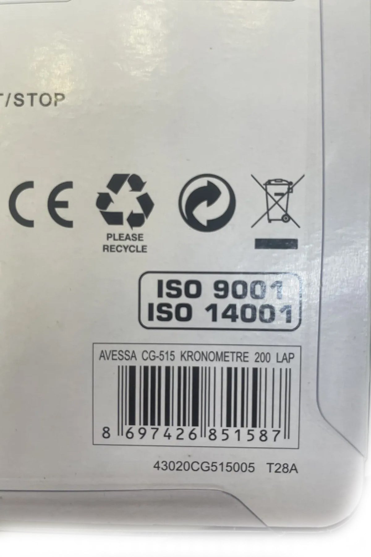 Avessa Kronometre 200 Hafızalı CG 515