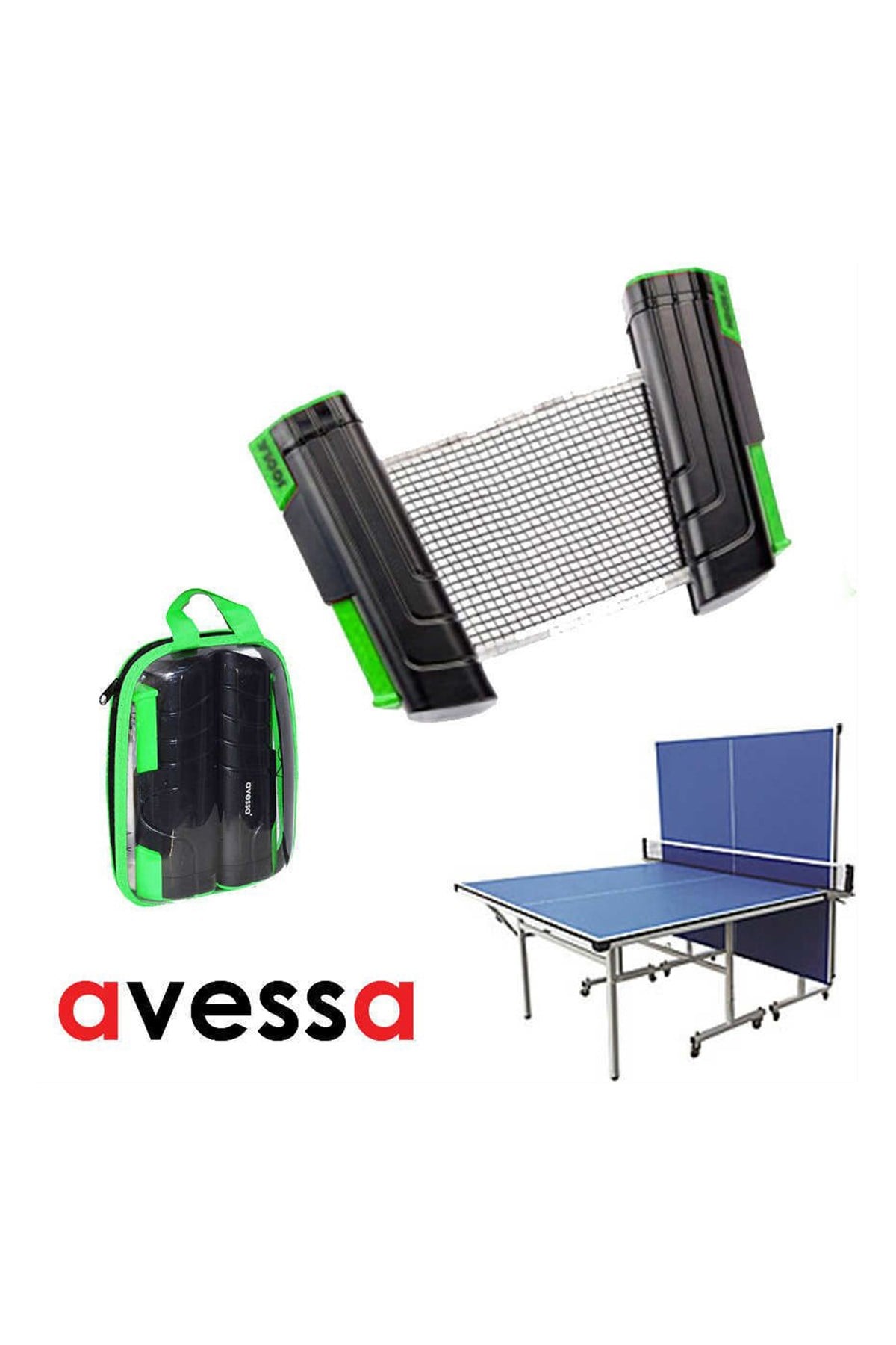 Avessa Masa Tenisi Filesi Portatif Prof.File Set Tüm Masalara Uyumlu Ayarlanabilir File Dbr