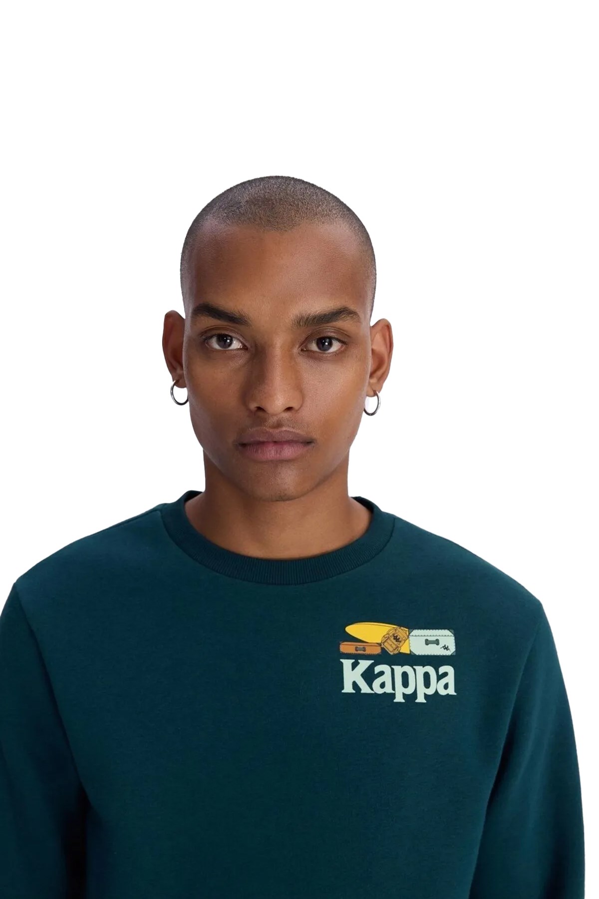 Kappa Erkek Sweatshirt Authentic Authentic Graphik Pyke 361L8IW